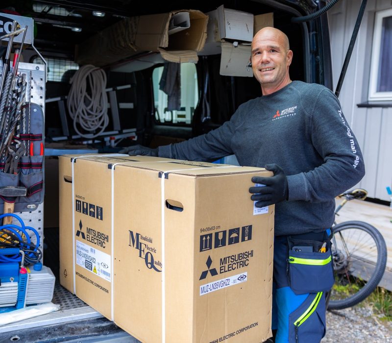 Klar for installasjon av varmepumper